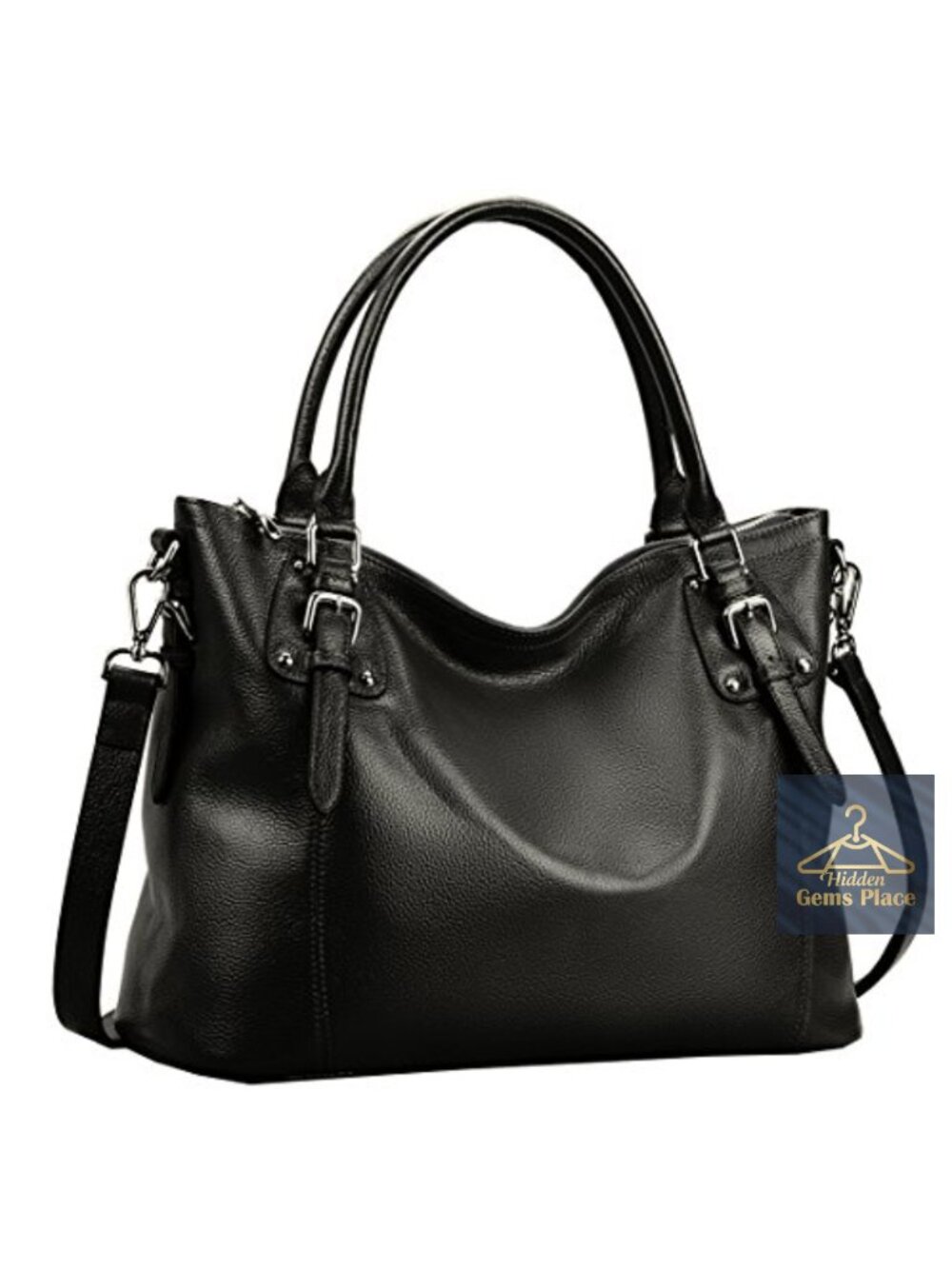 Genuine Leather Top Handle Tote Satchel Hobo Crossbody Bag